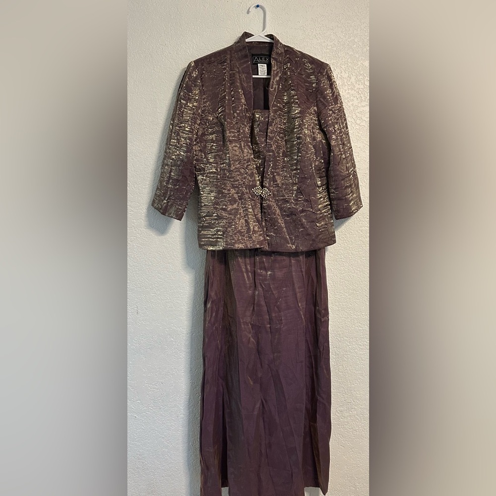 Alex Evenings Purple Dress
